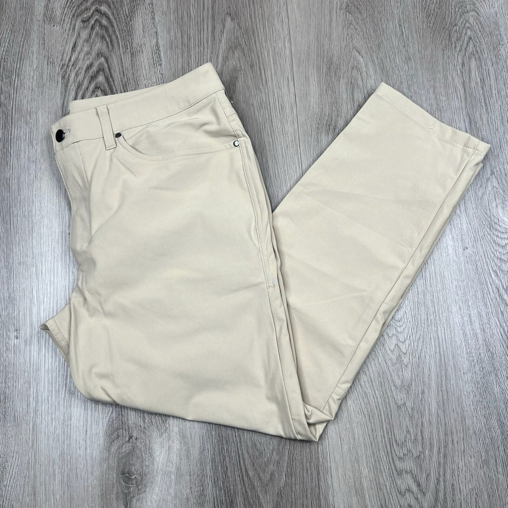 Lululemon ABC Pant Slim 27" *Warpstreme Men's Size 34 Beige
